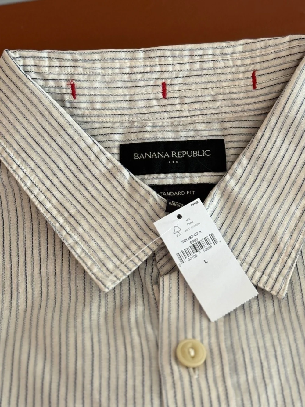 Men's Long Sleeve Button Down Shirt NWT